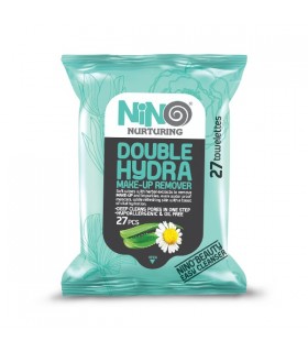 دستمال مرطوب آرایشی آبرسان نینو مدل Double Hydra | بسته 27 عددی
