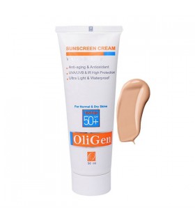 کرم ضد آفتاب با اثر ضد چروک الی ژن +SPF 50 - مخصوص پوست خشک و معمولی