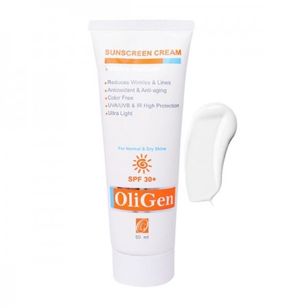 کرم ضد آفتاب با اثر ضد چروک الی ژن SPF 30 - مخصوص پوست خشک و معمولی