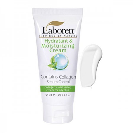 کرم آبرسان بی رنگ حاوی کلاژن لابورن مناسب پوست چرب