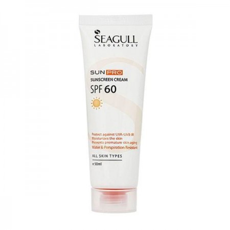 کرم ضد آفتاب بی رنگ  SPF60 سی گل حجم 50 میلی لیتر