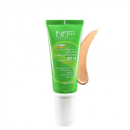 CC کرم رنگی پوست چرب SPF30 سی گل