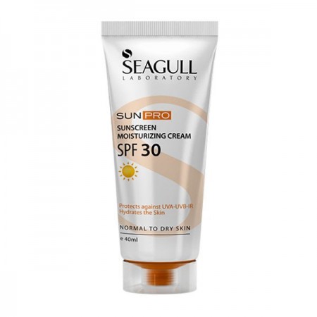کرم ضد آفتاب بی رنگ مرطوب کننده SPF30 سی گل حجم 40 میلی لیتر