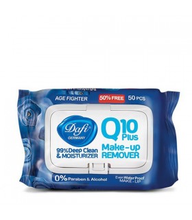 دستمال مرطوب پاک کننده آرایش دافی حاوی کوآنزیم کیوتن | بسته 50 عددی