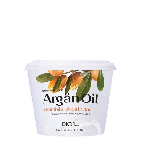 کرم مرطوب کننده Argan oil بیول کاسه ای حجم 250 میلی لیتر