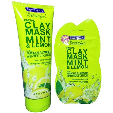 ماسک صورت مسافرتی خاک رسی نعناع و لیمو