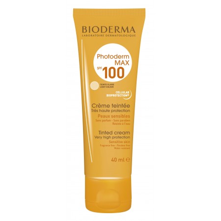کرم ضد آفتاب رنگی بایودرما مدل Photoderm Max Cream SPF100 مناسب پوست خشک تا نرمال