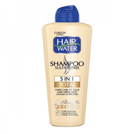 شامپو بدون سولفات توتال 5 در 1 مغذی هیرواتر کامان