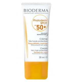 کرم ضد آفتاب پوست دارای لک و آسیب دیده بایودرما مدل +Photoderm Spot SPF50