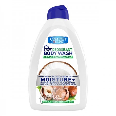 شامپو بدن کرمی کامان مدل Moisture مناسب پوست خشک و حساس