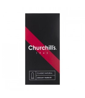 کاندوم با فرم بدنه ساده چرچیلز حاوی روان کننده و اسانس وانیل