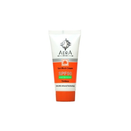 کرم ضد آفتاب SPF 90 بی رنگ آدرا