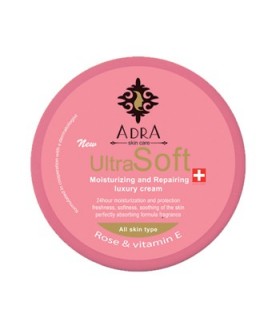 کرم مرطوب کننده کاسه ای آدرا حاوی روغن گل سرخ و ویتامین E
