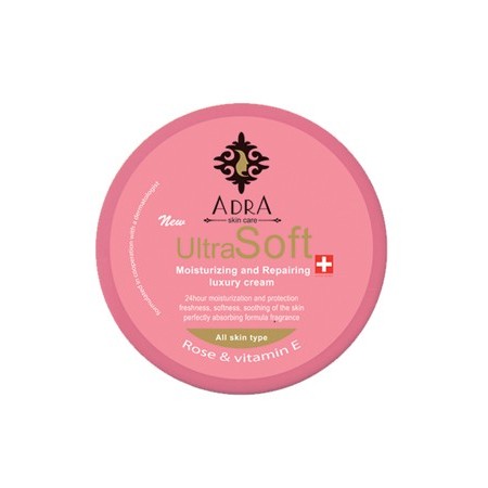 کرم مرطوب کننده کاسه ای آدرا حاوی روغن گل سرخ و ویتامین E