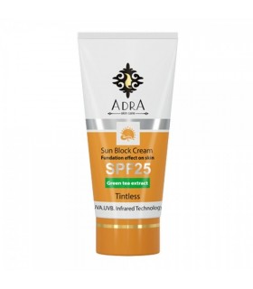 کرم ضد آفتاب SPF 25 بی رنگ آدرا