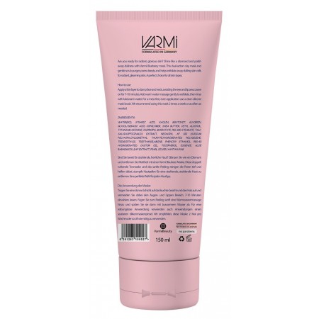 ماسک و اسکراب دوکاره الماس وارمی حاوی بلوبری