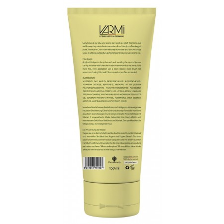 ماسک خاک رسی نعناع و لیمو وارمی