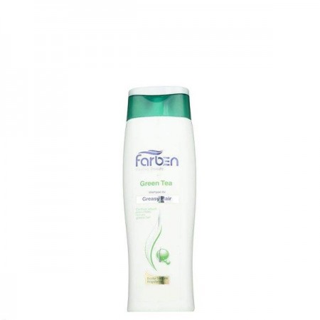 شامپو چای سبز فاربن مناسب موهای چرب