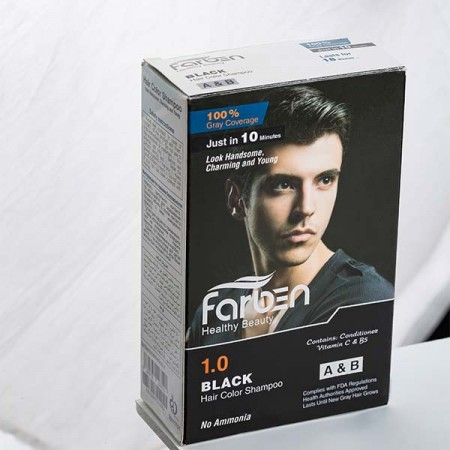 شامپو رنگ مشکی مردانه فاربن