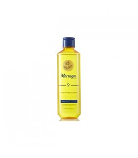 شامپو حجم دهنده و انرژی بخش مورینگا امو مناسب پوست سر خشک و حساس کد 9 حجم 400 میلی لیتر