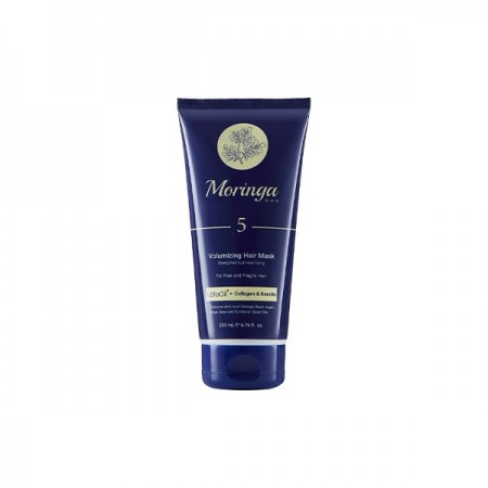 ماسک مو حجم دهنده مورینگا امو مناسب موهای نازک و شکننده کد 5