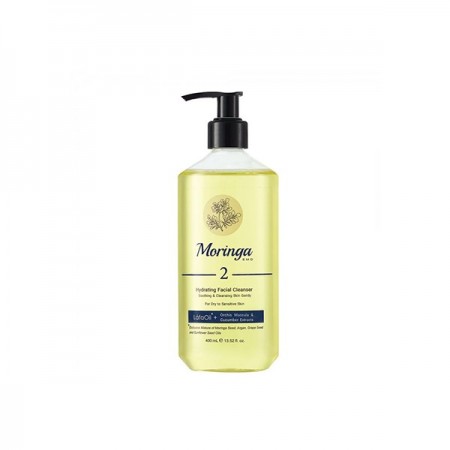 ژل شستشو و آبرسان صورت مورینگا امو مناسب پوست خشک و حساس کد 2 حجم 400 میلی لیتر