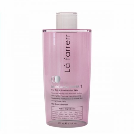 تونر مولتی اکتیو لافارر مناسب پوست چرب و مختلط