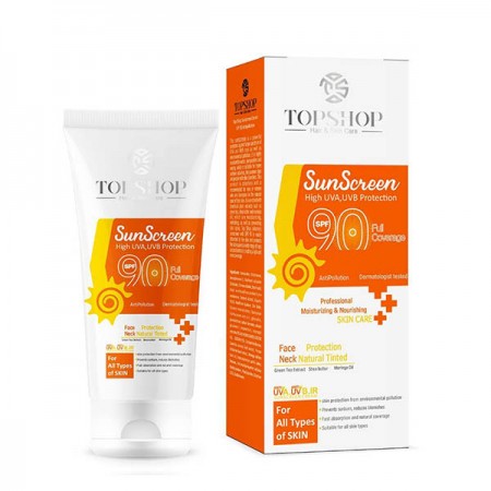 کرم ضد آفتاب بی رنگ تاپ شاپ SPF 90