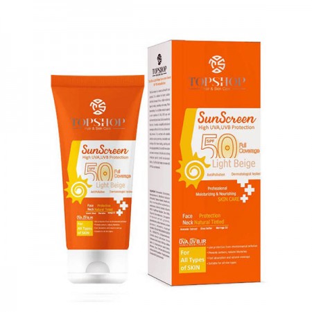 کرم ضد آفتاب رنگی تاپ شاپ SPF 50