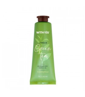 کرم مرطوب کننده و مغذی صورت ویت یو حاوی عصاره چای سبز و روغن مورینگا