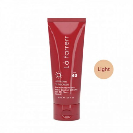 کرم ضد آفتاب رنگی ضد لک لافارر مناسب پوست خشک و معمولی SPF 40