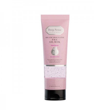ژل ماسک مرطوب کننده پوست گلاب دیپ سنس