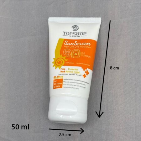 کرم ضد آفتاب بی رنگ تاپ شاپ SPF 90