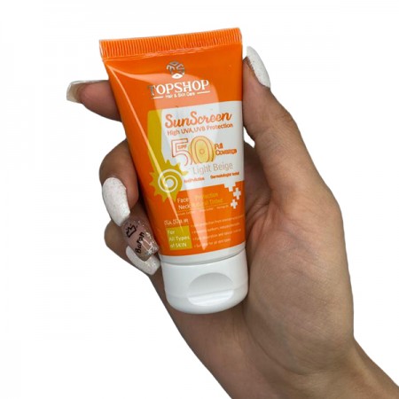 کرم ضد آفتاب رنگی تاپ شاپ SPF 50