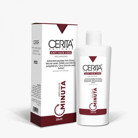 شامپو ضد ریزش مینوتا سریتا مناسب موهای چرب