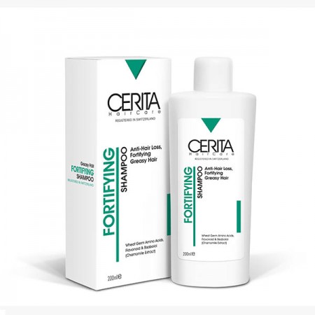 شامپو تقویت کننده و ضد ریزش سریتا مناسب موهای چرب