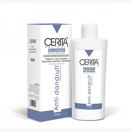 شامپو ضد شوره پروبیوتیک سریتا مناسب موهای خشک