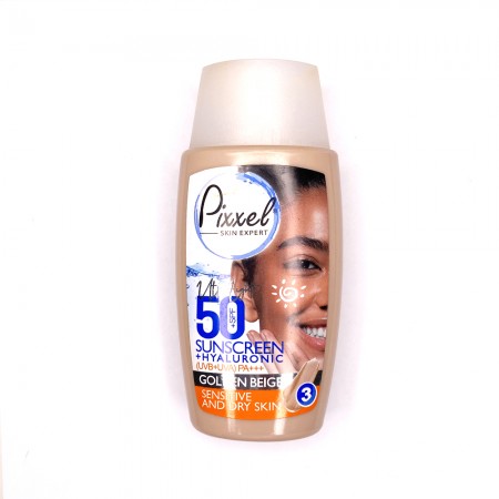 کرم ضد آفتاب رنگی پیکسل SPF +50 مناسب پوست خشک تا نرمال و حساس