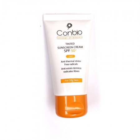 کرم ضد آفتاب رنگی کانبیو SPF +50 مناسب پوست چرب و مستعد آکنه