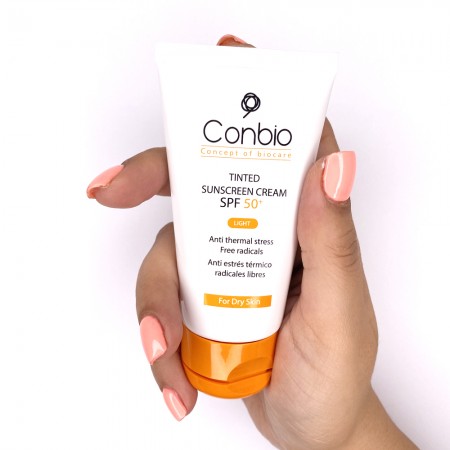 کرم ضد آفتاب رنگی کانبیو SPF +50 مناسب پوست خشک