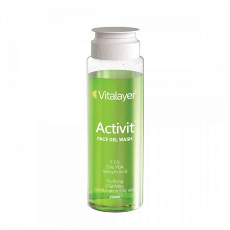 ژل شستشوی پوست چرب اکتی ویت ویتالیر