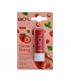 بالم لب توت فرنگی و موم زنبور عسل بیول SPF 15