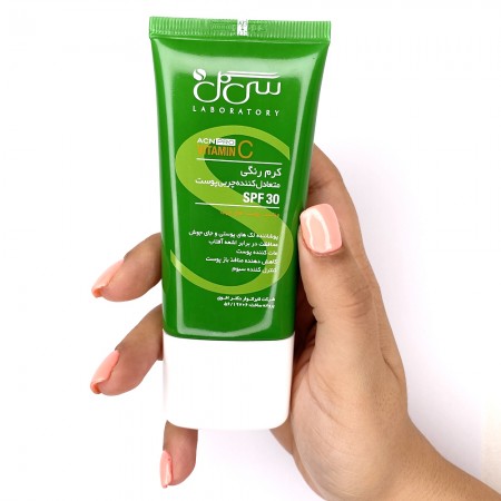 CC کرم رنگی پوست چرب SPF30 سی گل