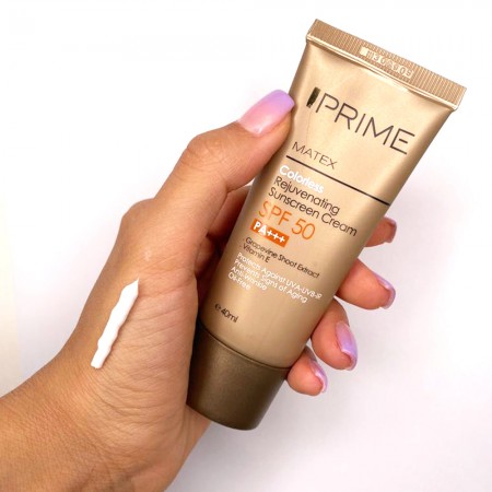 کرم ضد آفتاب بی رنگ جوان کننده پریم SPF50