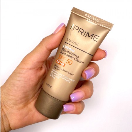 کرم ضد آفتاب بی رنگ جوان کننده پریم SPF50