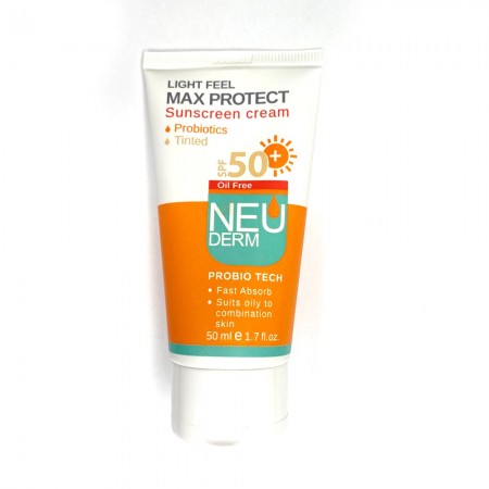 کرم ضد آفتاب رنگی فاقد چربی Max Protect نئودرم SPF 50