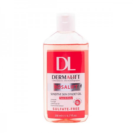 ژل شستشو صورت رزالیفت درمالیفت مناسب پوست حساس