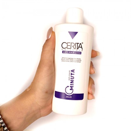 شامپو ضد ریزش مینوتا سریتا مناسب موهای خشک
