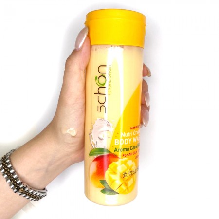 شامپو بدن کرمی شیر و انبه شون