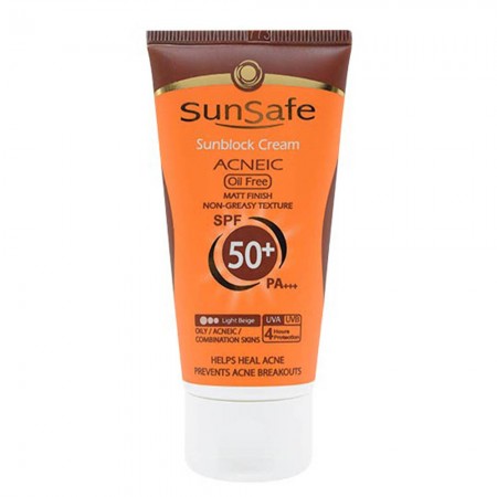 کرم ضد آفتاب فاقد چربی رنگی سان سیف SPF50